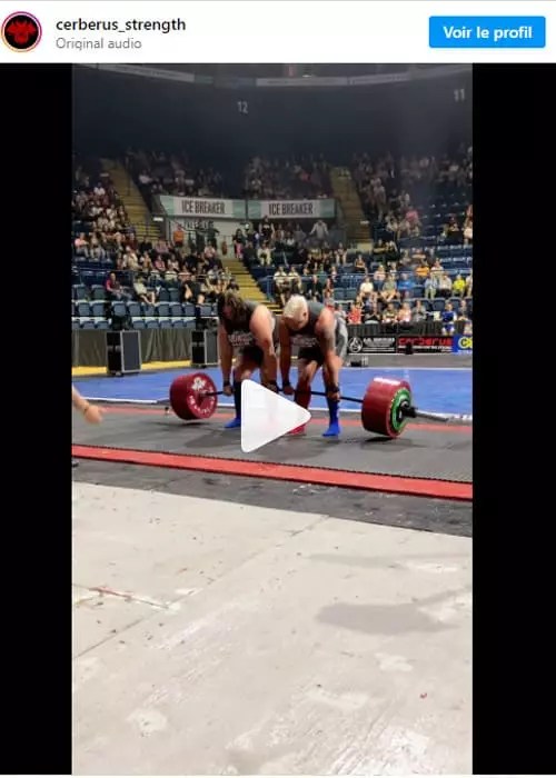 Vidéo record du monde en tandem Deadlift