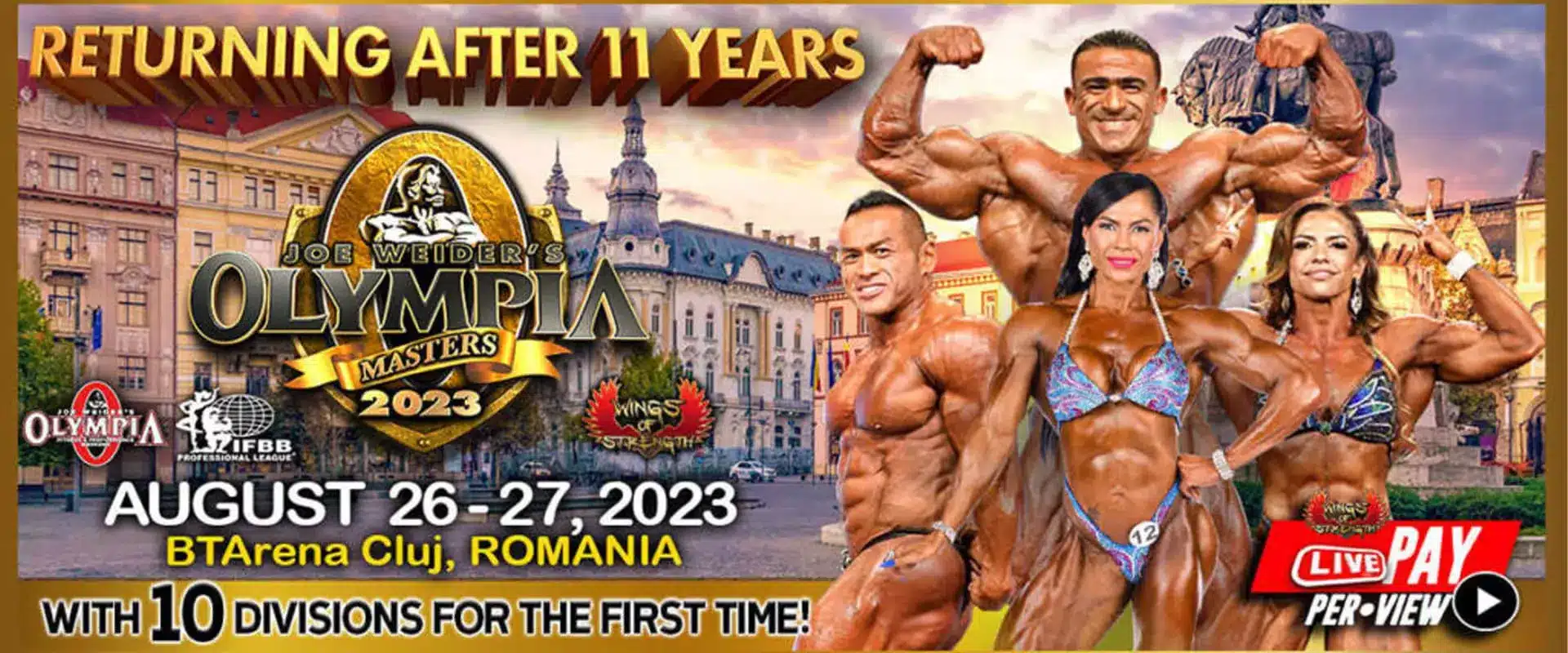 IFBB Pro League Masters Olympia Romania 2023