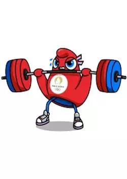 Mascotte Haltérophilie JO 2024