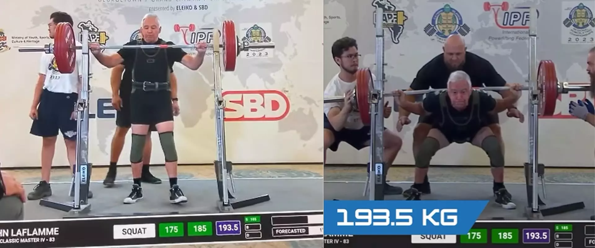 John LaFlamme - Record mondial de squat