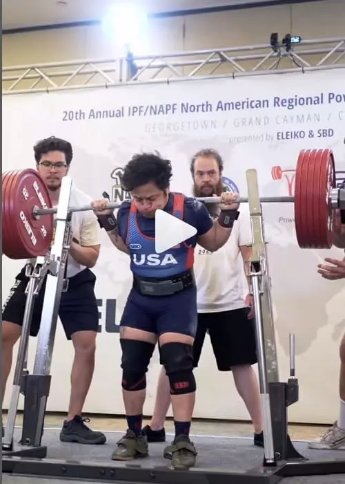 Vidéo Instagram Jonathan Garcia (66KG) : Record mondial squat à 275,5kg