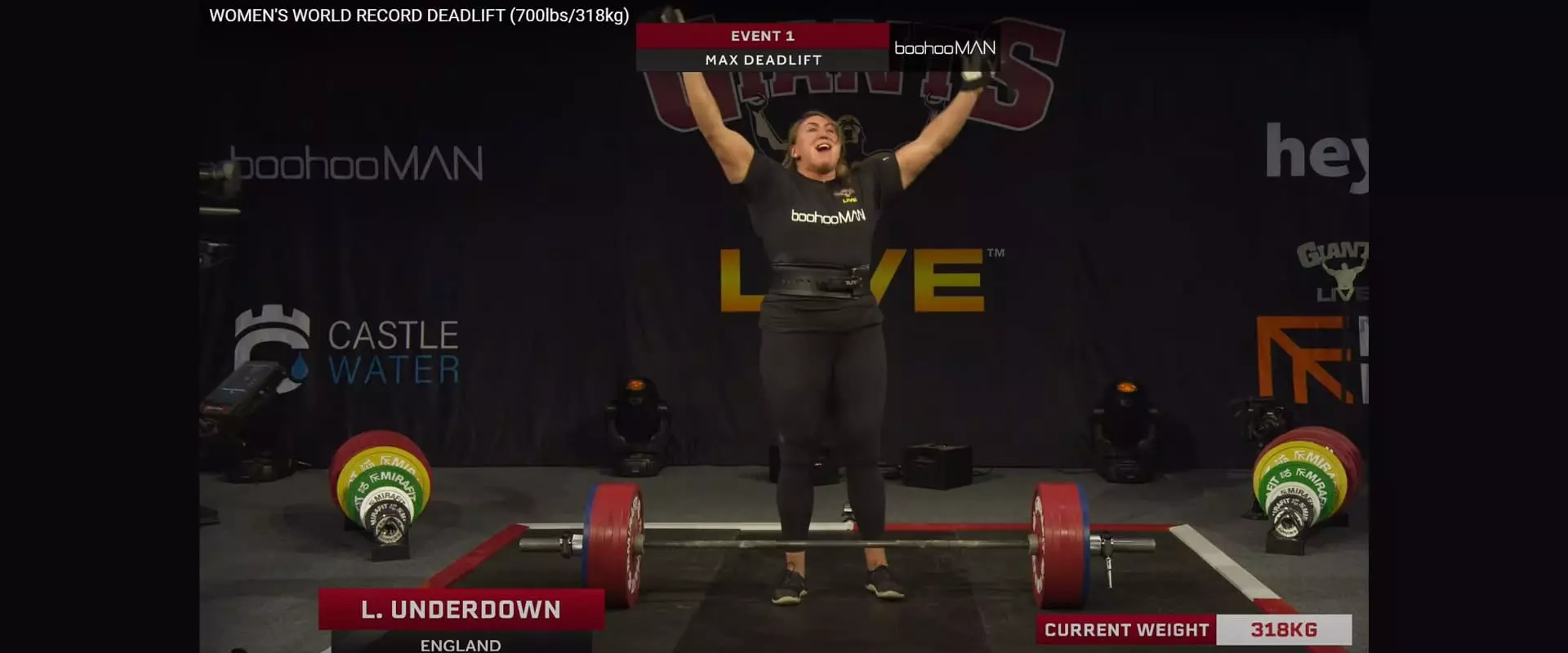 Lucy Underdown : Record mondial de soulevé de terre à 318 kg