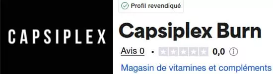 Avis Capsiplex Burn